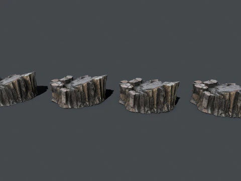 Volcanic rocks 3D Model