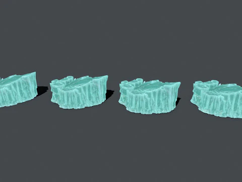Buz kayaları 3D Model