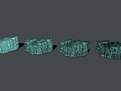Buz kayaları 3D Model