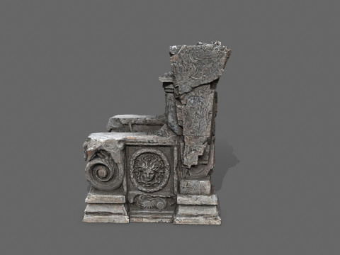 Old throne 3D Model