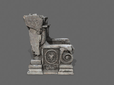Old throne 3D Model