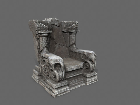 Old throne 3D Model