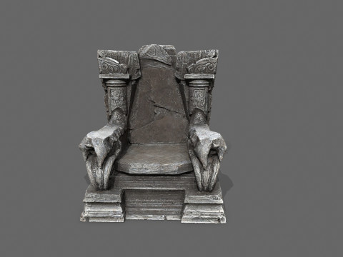 Old throne 3D Model