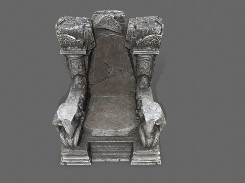 Old throne 3D Model