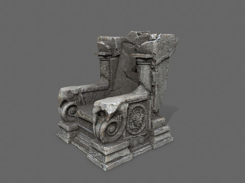 Old throne 3D Модель
