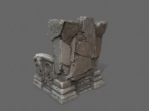 Old throne 3D Модель