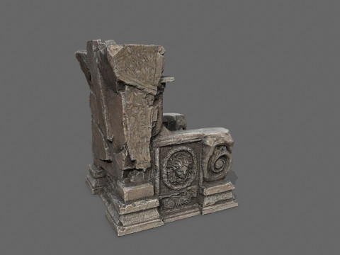 Old throne 3D Модель