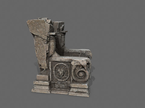 Old throne 3D Модель