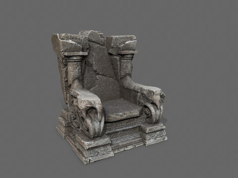 Old throne 3D Модель