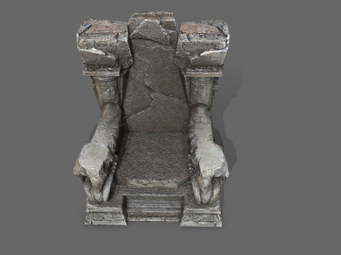 Old throne 3D Модель