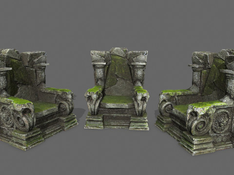 Old throne 3D Модель