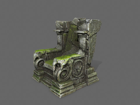 Old throne 3D Модель