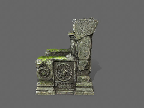 Old throne 3D Модель