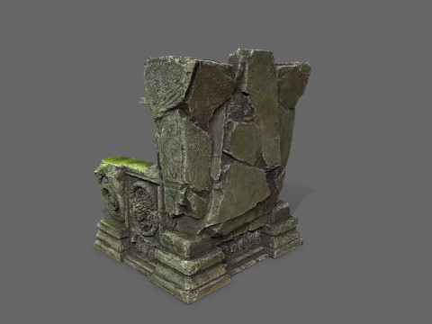 Old throne 3D Модель
