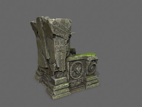 Old throne 3D Модель