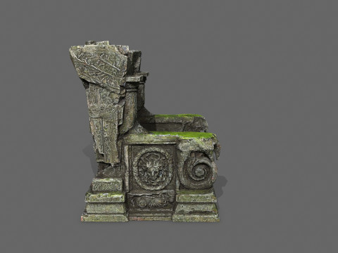 Old throne 3D Модель