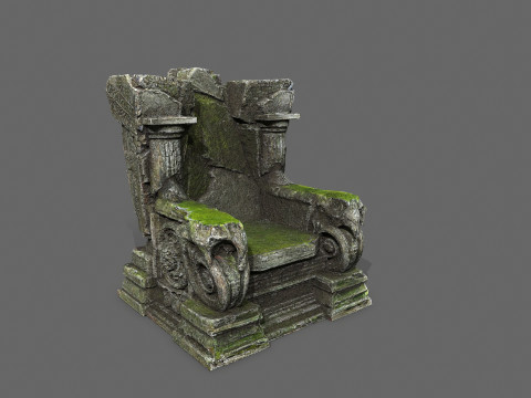 Old throne 3D Модель