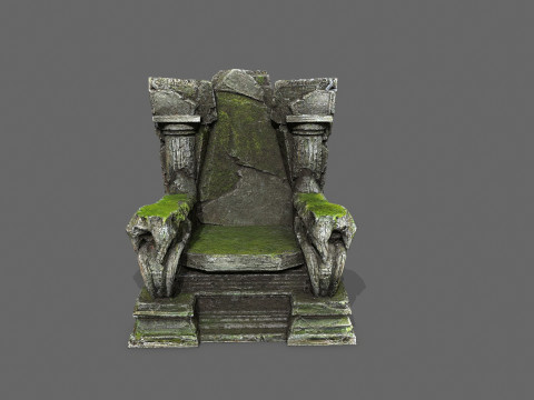 Old throne 3D Модель