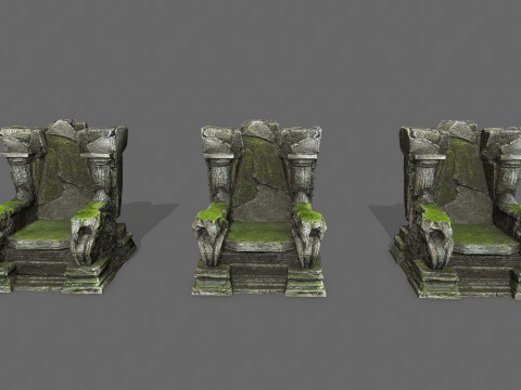 Old throne 3D Модель