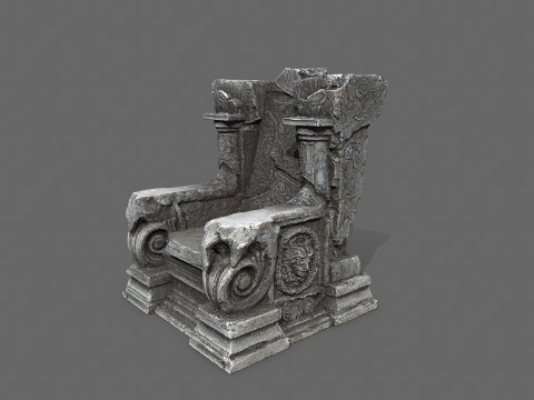 Old throne 3Dモデル