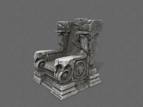Old throne 3D Model