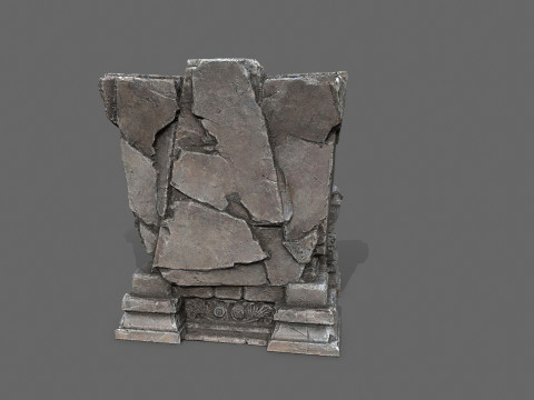 Old throne 3Dモデル