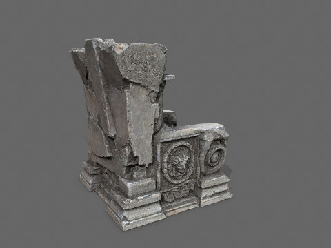 Old throne 3Dモデル