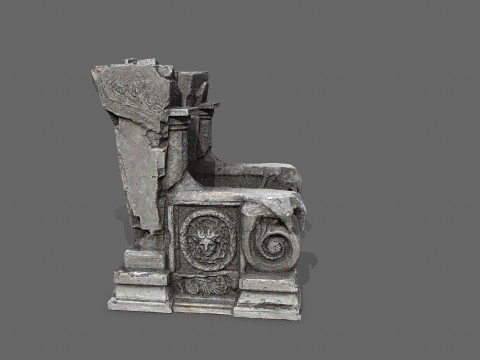 Old throne 3Dモデル