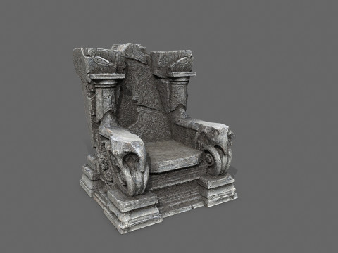 Old throne 3Dモデル