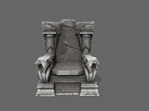 Old throne 3Dモデル