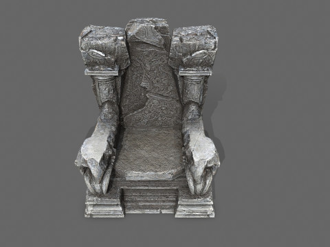 Old throne 3Dモデル