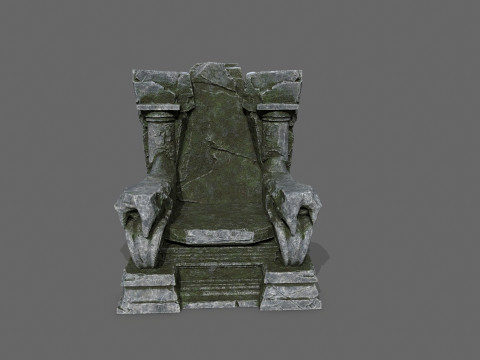 Old throne 3D Modell