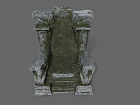 Old throne 3D Modell