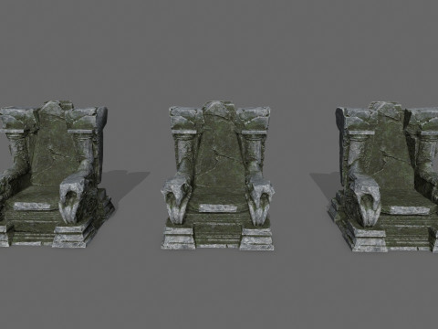 Old throne 3D Modell