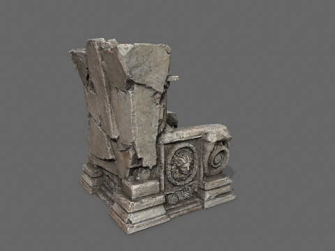 Old throne Model 3D