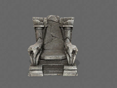Old throne 3D Model
