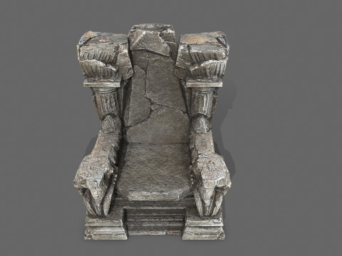 Old throne Model 3D