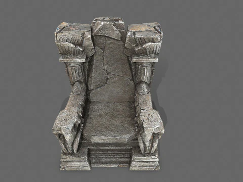 Old throne 3D Model