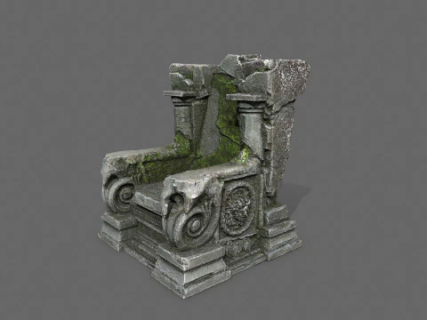 Old throne 3D Model