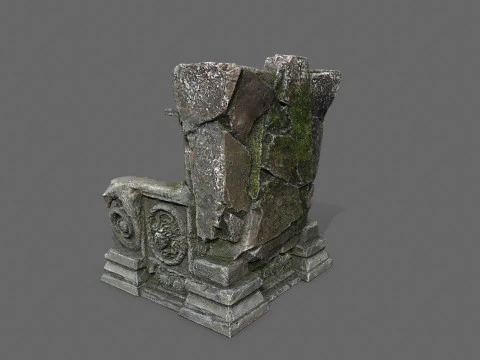 Old throne 3D Model