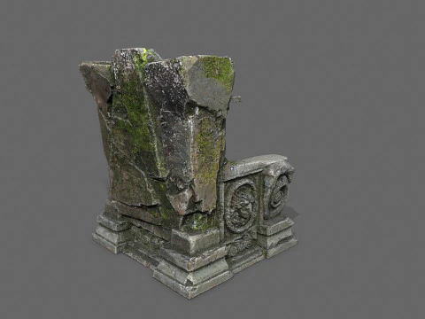 Old throne 3D Model