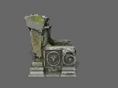 Old throne 3D 模型