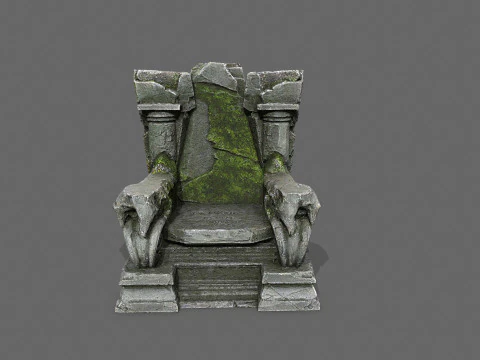 Old throne 3D Model