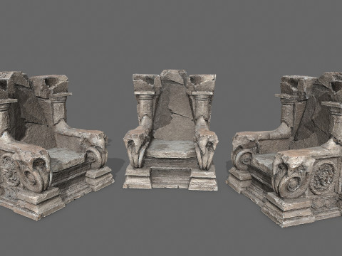 Old throne 3D Model