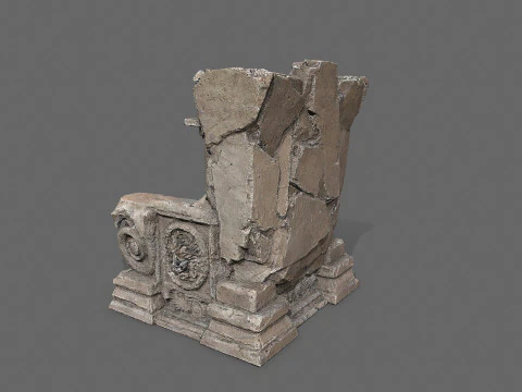 Old throne 3D Model