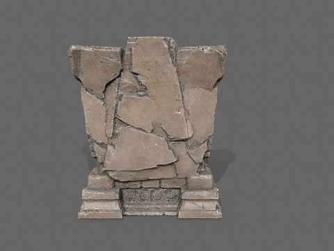 Old throne Model 3D