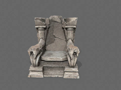 Old throne 3D Model