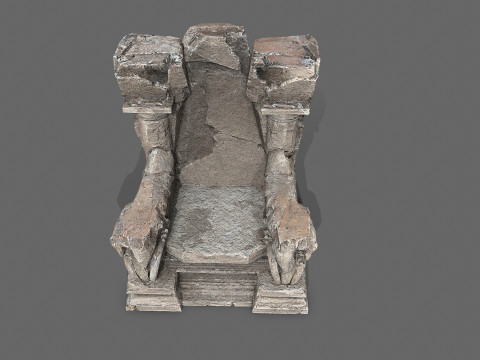 Old throne Model 3D
