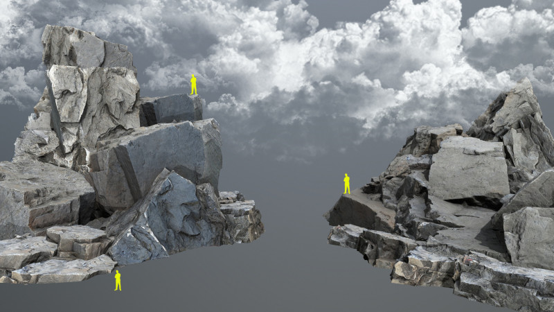 River Stones Model 3D .c4d .max .obj .3ds .fbx .stl .blend 