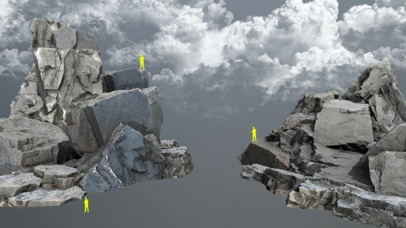 River Stones 3D Model .c4d .max .obj .3ds .fbx .stl .blend 